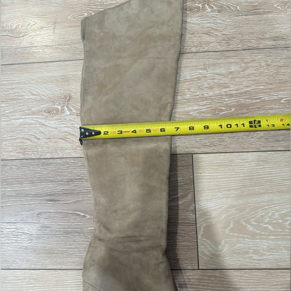 Tan Suede Over-the-Knee Boots - Picture 6 of 16